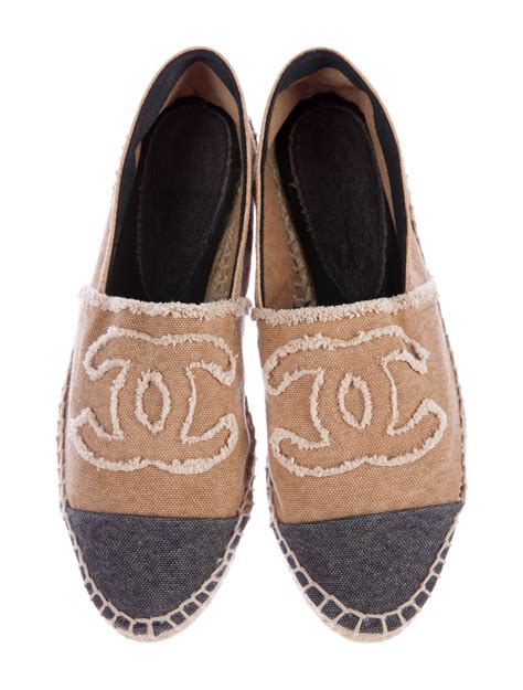 chanel espadrilles canvas shoes|Chanel espadrilles black.